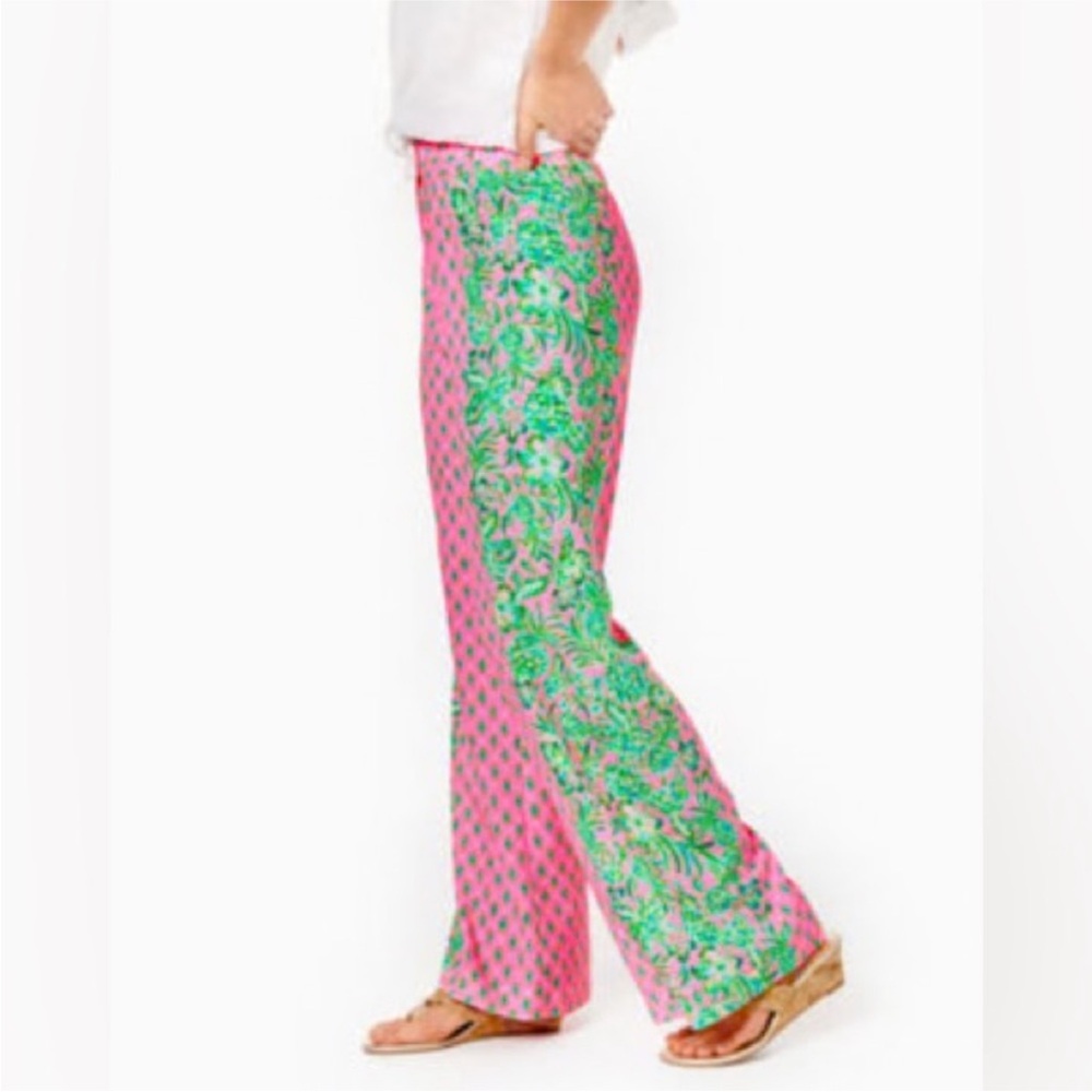 Lilly Pulitzer Shandy Oh Diamond Girl Bal Harbour Palazzo Pants Size XS - Picture 3 of 3